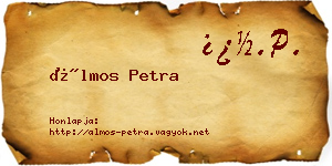 Álmos Petra névjegykártya